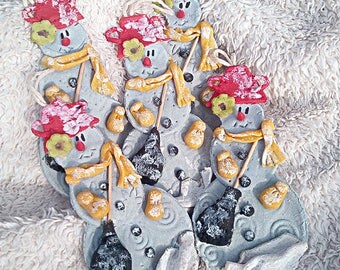 FREE SHIPPING Set of 5 suspensions idol snowman For christmas ornament Christmas for children pendant hang