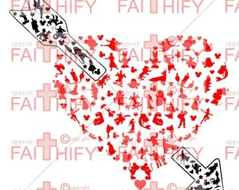 Download Disney valentine svg | Etsy