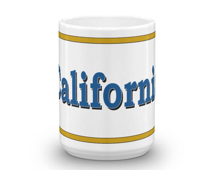 California Mug, California Keepsake, California Memorial, California Pride, Coffee Mug,