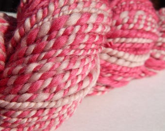 Cochineal & Purple Leaf Sand Cherry-Natural Dye Handspun Yarn