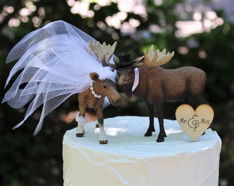 Wedding Cake Moose Topper Woodland Animal Hunting Wedding Cake Moose Topper Woodland Animal Hunting