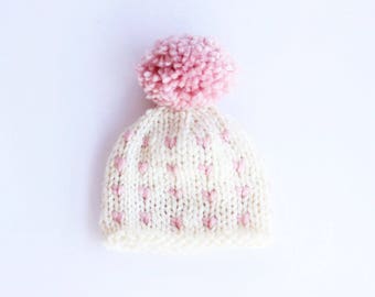 Babyhug Blend Knit Woolen Beanie Multicolour - Diameter 12 cm