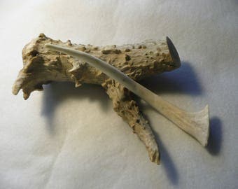 Elk Antler Hair Stick Fork Comb Pick #53