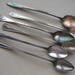 A Collection of 6 Vintage Silverplate Mis-Matched Tarnished Ice Tea Spoons For Your Table or Industrial Chic Assemblage Mixed Media Supplies