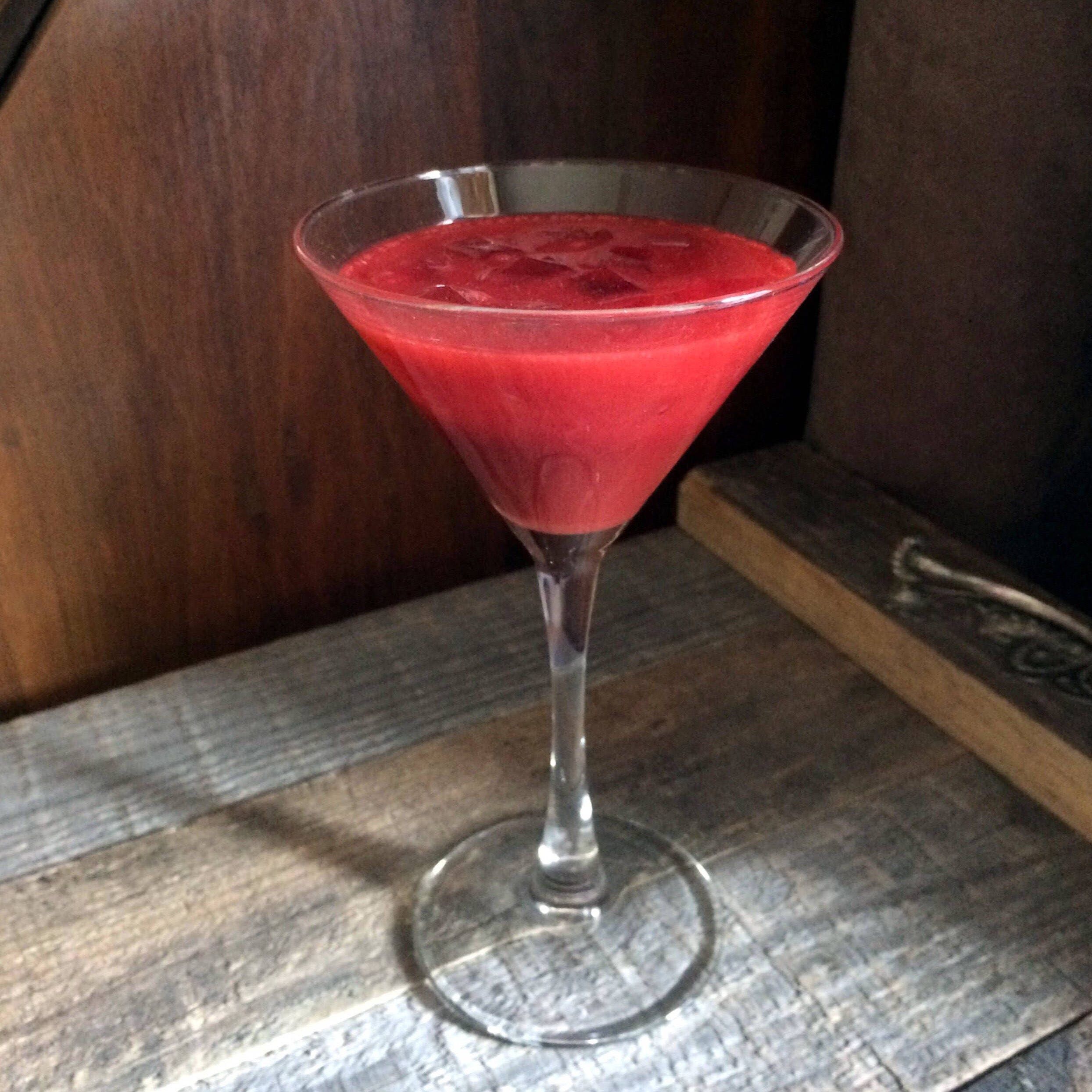 Fake Drink Cocktail Glass Berry Staging Photo Prop