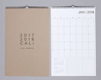 18 Month Wall Calendar 17-18