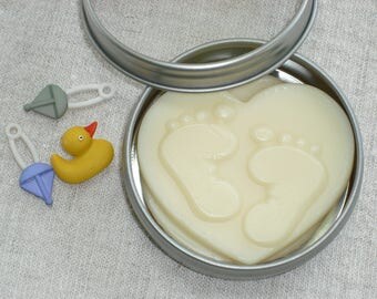 FREE SHIPPING / Shea Butter-Cocoa Butter Body Butter Bar / Solid Lotion Bar / Baby Gift