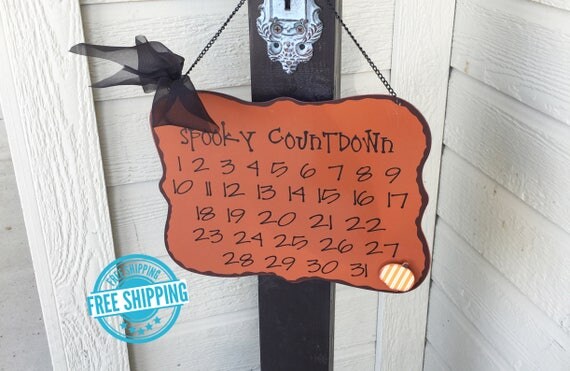 Spooky Countdown Halloween Countdown Halloween Calendar