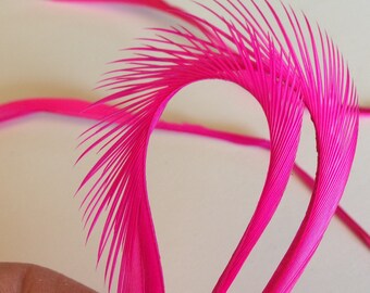 20 Pieces Premium Hot Pink Biot Goose Feathers Great for Crafts