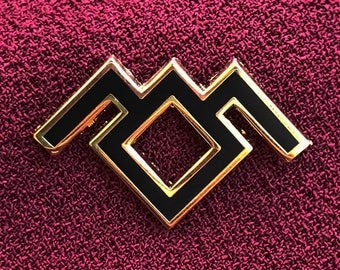 Twin Peaks Black Lodge Enamel Pin