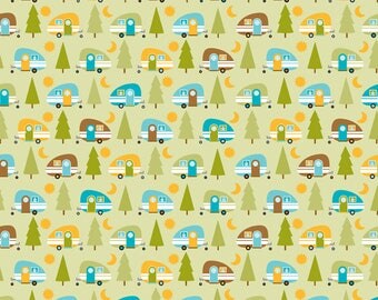 Camper Campergreen in green by Riley Blake designs - 1/2 yard