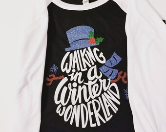 winter wonderland birthday shirts