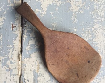 ANTIQUE Wooden Butter Paddle - Primitive Farmhouse Kitchen Decor