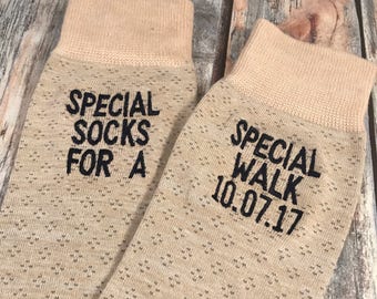 Groom Socks - Father of the Bride Socks - Groom Gift - Special Socks - Wedding Socks - Groomsmen Gift - Wedding Party Gift - Champagne Color