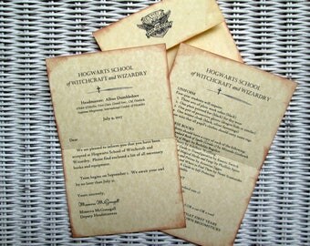 Hogwarts Acceptance Letter Personalized, Harry Potter Birthday Party, Hogwarts Party, Hogwarts Letter Gift