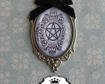 Necklace pentacle pentagram gothic witch wicca