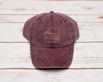 Alpha Phi Hat, Dad Hat, Sorority Baseball Hat, Baseball Hat, Alpha Phi