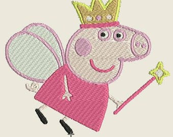 Peppa Pig Embroidered Iron On Patch