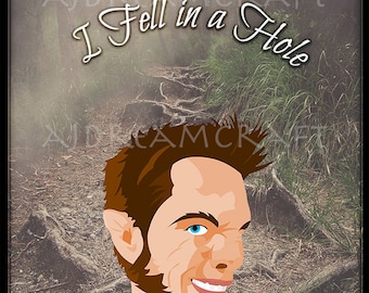 Teen Wolf Liam Dunbar "I Fell In a Hole..." Customizable Pendants, Key Chains, and Key Rings