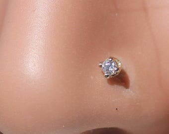Tiny Nose Stud-Nose Stud-Gold Nose Stud-Nose Jewelry-Silver Nose Stud-Nose Piercing-Nose Ring-Small Nose Stud-Nose Screw-Piercing