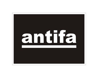 ANTIFA Clean Text No Nazi's Anti Nazi Anti Fascism Vinyl Car Truck Bumper Sticker Decal