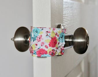 Naptime & Roses Door Silencer, Door Jammer, Nursery Door Silencer, Door cushion, Door latch cover, baby shower gift, PATENTED LATCHY CATCHY