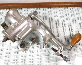 Universal Meat Grinder, Opening No. 72 Food Chopper, Hand Food Chopper, Made in USA, Vintage