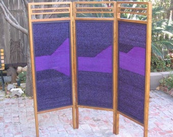 Room Divider Screen - Handwoven / Handmade Screen