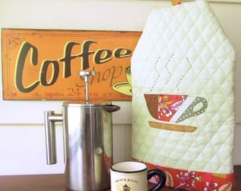 French Press Cozy PDF Sewing Pattern - Coffee Cozy
