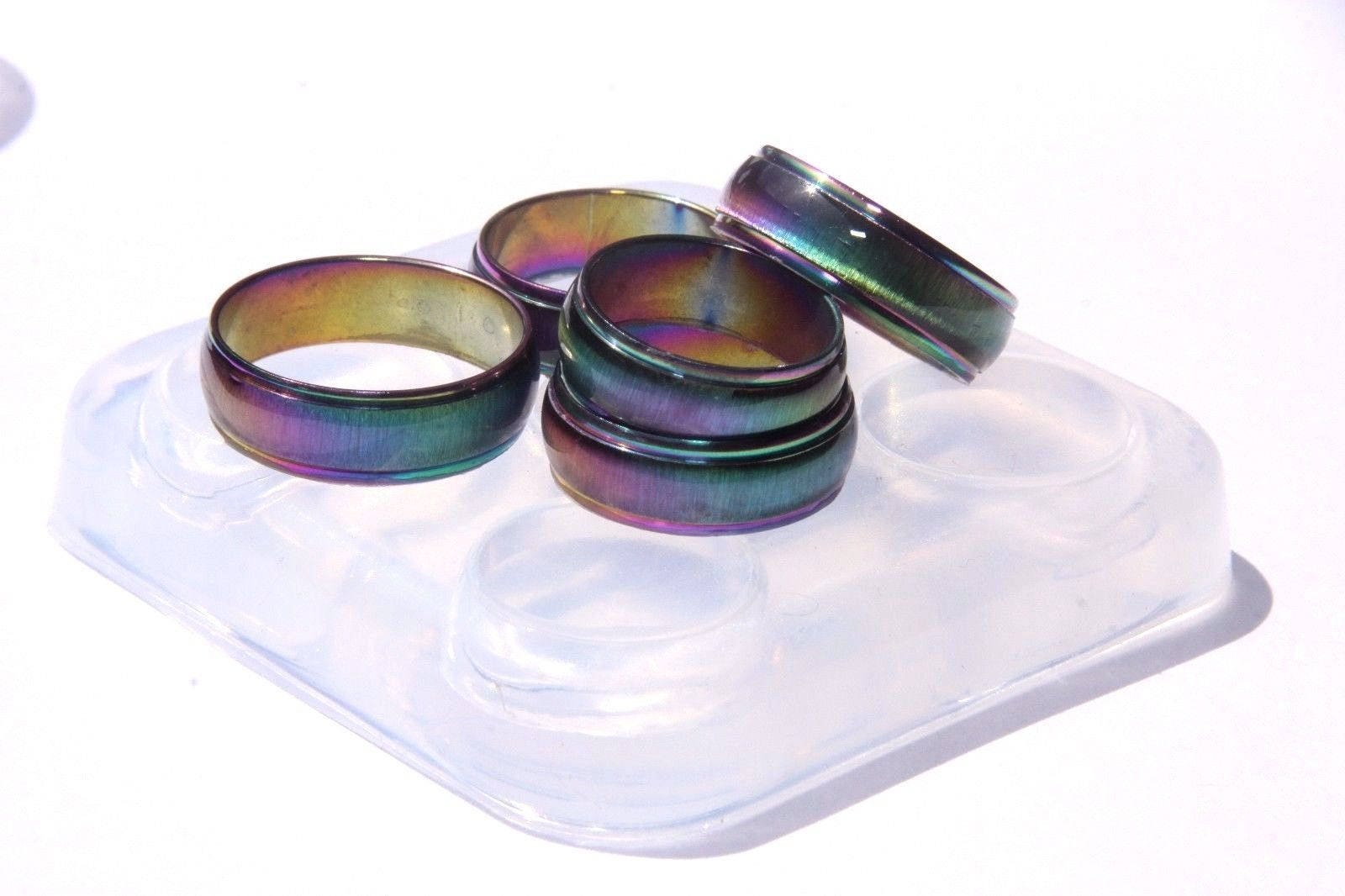 SALE 30 Epoxy resin silicone rings mold for womens Jewelry
