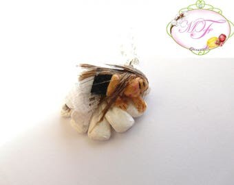Little sleeping fairy necklace