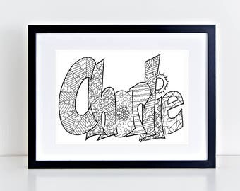 Name coloring page-Mackenzie