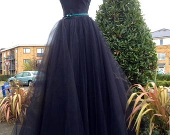 metallic lattice bodice and a tulle skirt