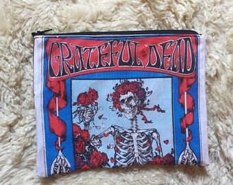 Grateful Dead Bertha Poster Zipper Pouch, Accessory Case