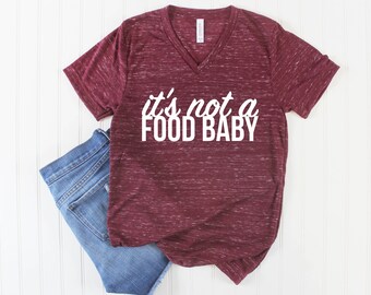 Pregnancy Announcement Shirt/ Pregnancy Announcement to Husband/ Pregnant Shirt/ Maternity Shirt/ Announcement Idea Food Baby Shirt Preggers
