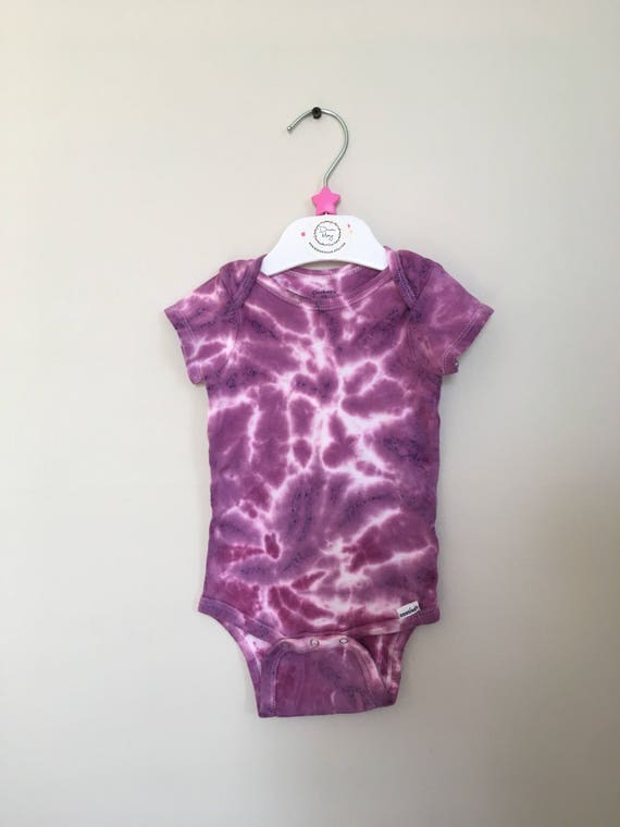 Hand Dyed Purple Baby Onesie or T-Shirt / Toddler Tee / Infant