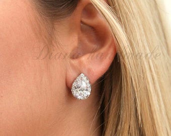 Crystal Bridal Earrings, Bridal Jewelry SET, Wedding Jewelry Set, vintage bridal jewelry, Bridesmaid Jewelry Set, Bridal Set