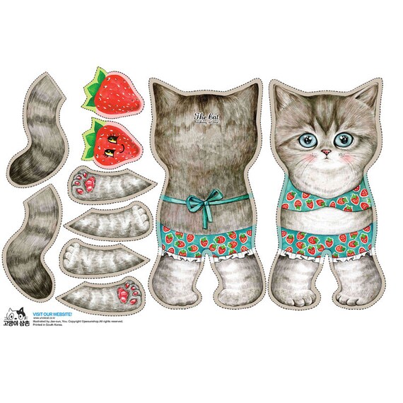 DIY Fabric for making cat doll named VIKINI