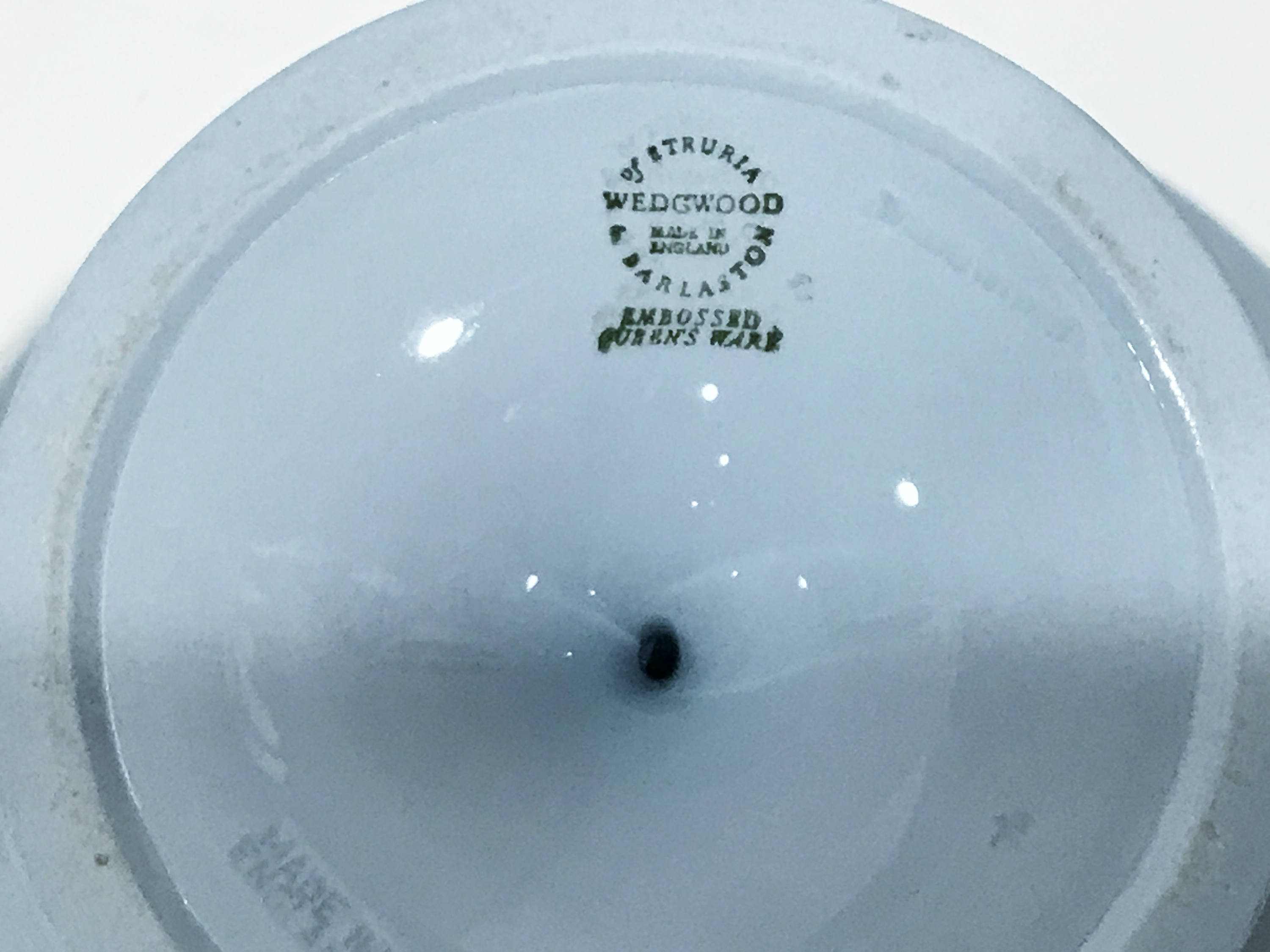 Wedgwood Queensware Compote, Wedgwood Dish, English Pottery, Blue White