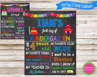 Back to School Chalkboard, Back to School Sign, First Day of School Sign, First Day of School Chalkboard, Back to School Chalkboard Poster