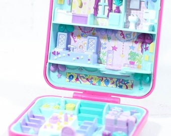 Vintage Bluebird Toys 1989 Polly Pocket Compact Suprise Birthday Party, pollyville, bluebird, 90s polly pocket