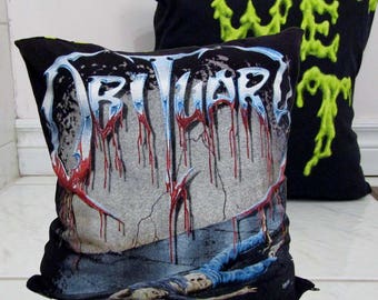 Obituary Pillow DIY Death Metal Decor A3