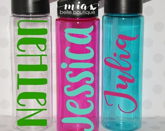 Personalized school water bottle, Kids personalized water bottle, kids school water bottle, boy girl school water bottle