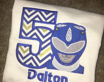 Power Rangers Birthday Shirt - All Rangers Available