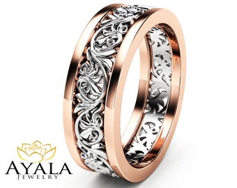 Ayala Jewelry Unique Engagement Ring Rose Gold by AyalaDiamonds