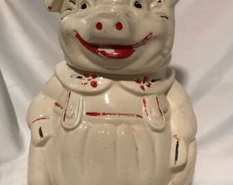 American Bisque Pig Cookie Jar