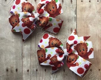 Daniel Tiger Hair Bow- Daniel Tiger Hair Bow- Daniel Tiger Birthday Party