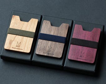 mens wallet summer outdoors summer party groomsmen wallet gift for him money clip wallet for him minimalist wallet slim wallet wood wallet