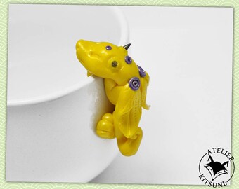 Dragothe - Yellow Dragon tea bag clip