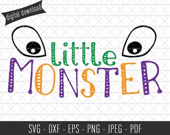 Little Monster SVG, Halloween SVG, Commercial SVG, Commercial Cut Files, Monster Cut File, Halloween Cut File, Spooky svg, Funny svg, Vector